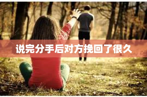 说完分手后对方挽回了很久