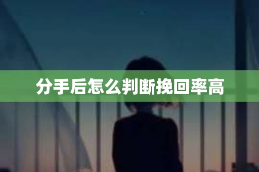 分手后怎么判断挽回率高