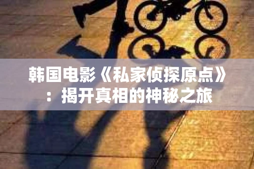 韩国电影《私家侦探原点》：揭开真相的神秘之旅