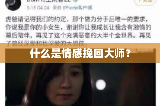 什么是情感挽回大师？