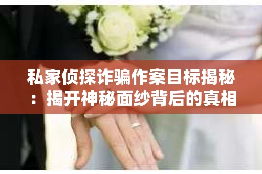 私家侦探诈骗作案目标揭秘：揭开神秘面纱背后的真相