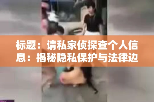 标题：请私家侦探查个人信息：揭秘隐私保护与法律边界
