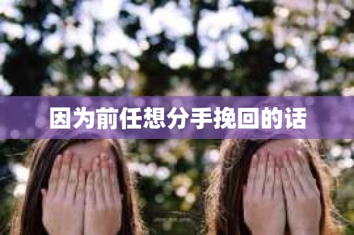 因为前任想分手挽回的话