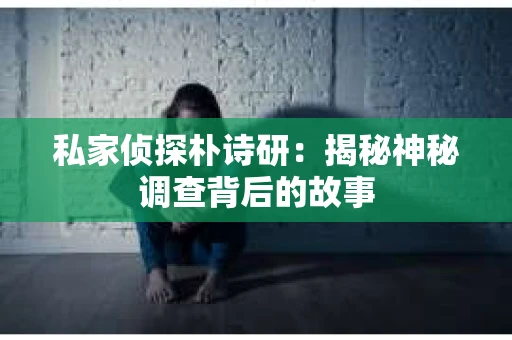私家侦探朴诗研：揭秘神秘调查背后的故事