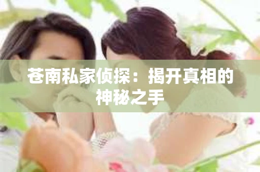 苍南私家侦探：揭开真相的神秘之手